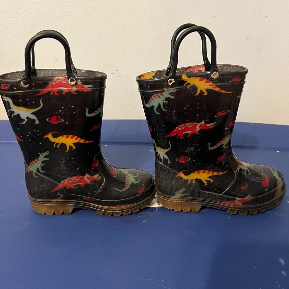 Toddler Light up Dinosaur Rainboots